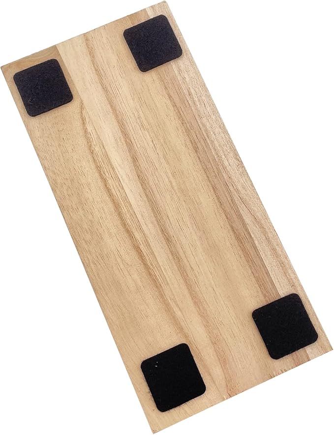 Natural Wood Domino Racks, Domino Tiles Holders,Domino Trays Set of 4 for Mexican Train Chickenfoot and Other Dominoes Games