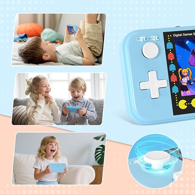 Handheld Game for Kids, Portable Video Game Console with 500 Retro Games, AV Output Old School Systems Plug & Play Video Games for Kids & Adults (Singles Gaming )