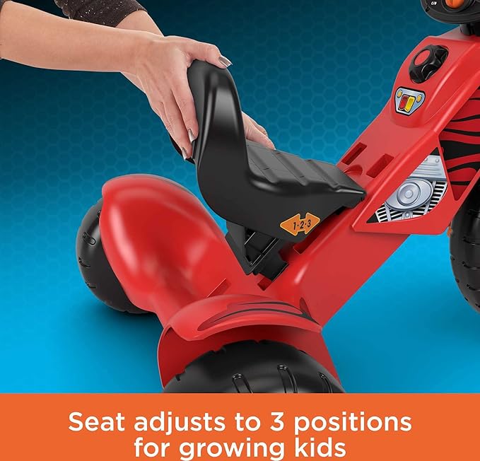 Fisher-Price Harley Davidson Toddler Tricycle Ride-On Preschool Toy, Lights & Sounds Trike with Adjustable Seat (Amazon Exclusive)
