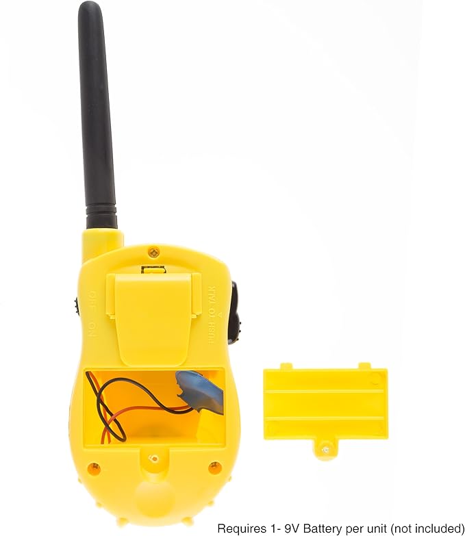 Walkie Talkies for Kids 2-Pack - Battery Operated Indoor or Outdoor Toy - Works Up to 130 Ft - Great for Pretend Play - Camping Toys by Hey Play