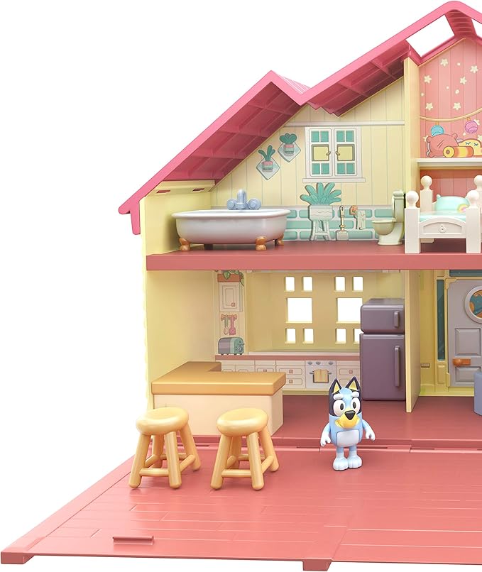 Bluey Toy House Mega Bundle Family Home & BBQ Playhouse Toys, Bingo, Bandit, Chilli, Kids Doll House Playset for Toddlers 3-5, Amazon Exclusive