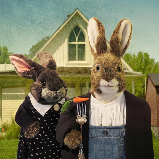 Folkmanis Gray Bunny Rabbit Hand Puppet, 1 ea