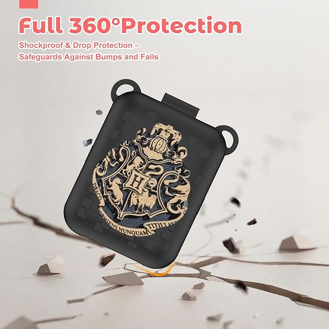 Case for Bitzee Interactive Toy Harry Potter – Soft Silicone Protective Cover, Shockproof Anti-Scratch Dustproof Sleeve for Electronic Pet Device, Skin-Friendly Anti-Slip Protective Shell(Black)
