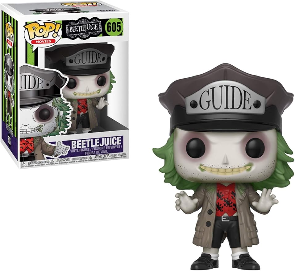 Funko Pop Horror: Beetlejuice - Beetlejuice with Hat Collectible Figure, Multicolor