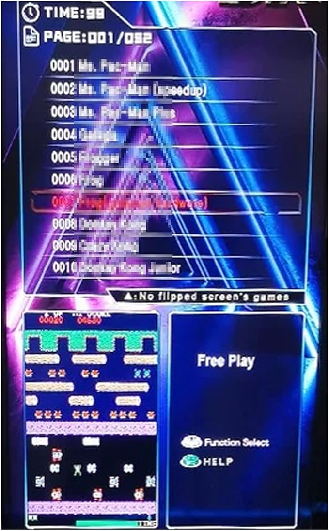 3D Saga DX Plus 516 Vertical Games, 2 Sides Cocktail, Arcade PCB, Jamma Box, USB Trackball, CRT, Multi-Game System, 2 Player HD 1280x720P Output, High Score Record