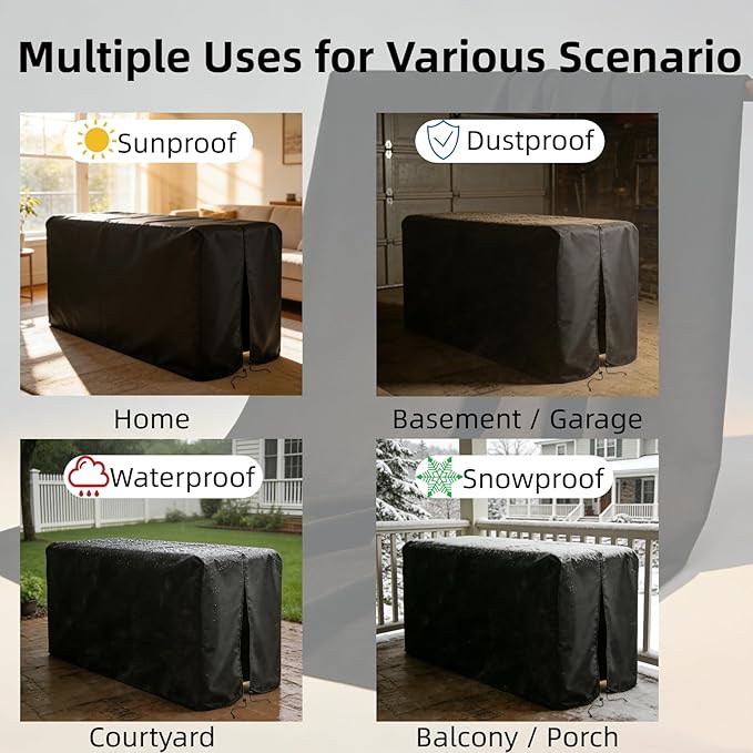 Custom Arcade Machine Cover Cover，Waterproof Dustproof Oxford Fabric(420D/500D/600D) - Customizable Size, Shape, Accessories for Indoor/Outdoor(Black/Gray/Beige)