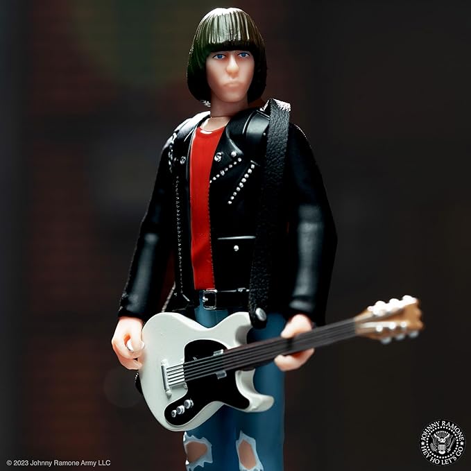 Super7 Johnny Ramone - 3.75" Johnny Ramone Action Figure with Accessory Classic Music Collectibles and Retro Toys