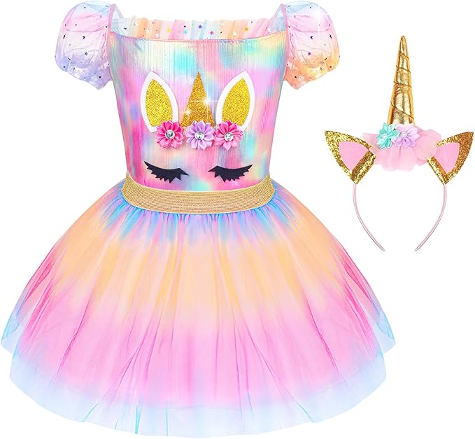 Princess Dress Up for Girls 3 4 5 6, Kids' Dress Up Pretend Play Clothes Princess Toys Gift for Little Girls