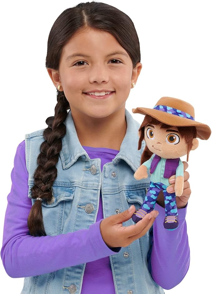 Just Play Netflix Ridley Jones Collectible Plushie Ridley Jones Doll, 8-Inch Stuffed Toy, Kids Toys for Ages 3 Up