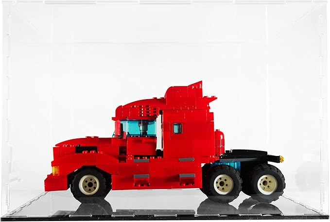 Clear Acrylic Display Case-Assemble Countertop Box for Display-Clear Display Box,Dustproof Protection Showcase for Toy Collectibles (12x8x8inch)
