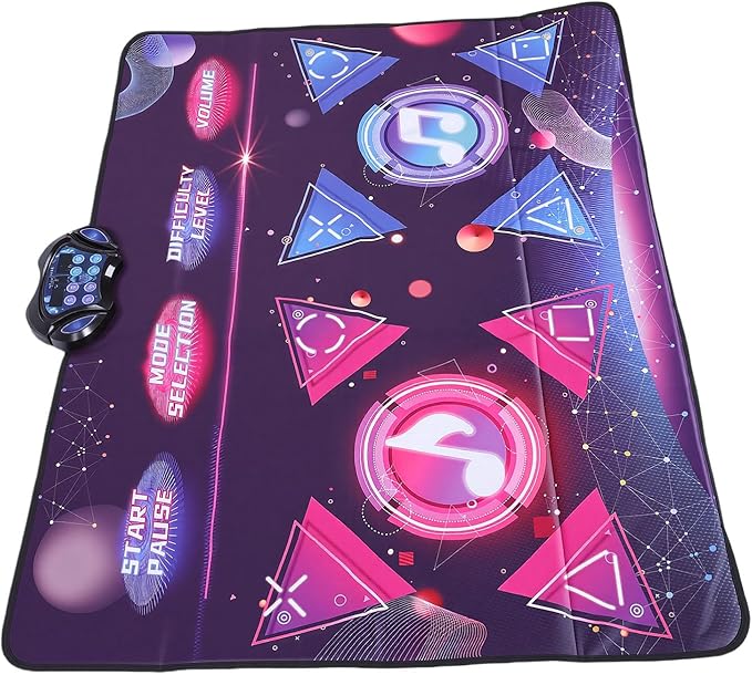 SUNGOOYUE Dance Pad for Kids, Durable Electronic Rhythm Step Play Mat Dance Game with 8 Interactive Modes Lights for Boys Girls Ages 3 to12 Birthday Gift