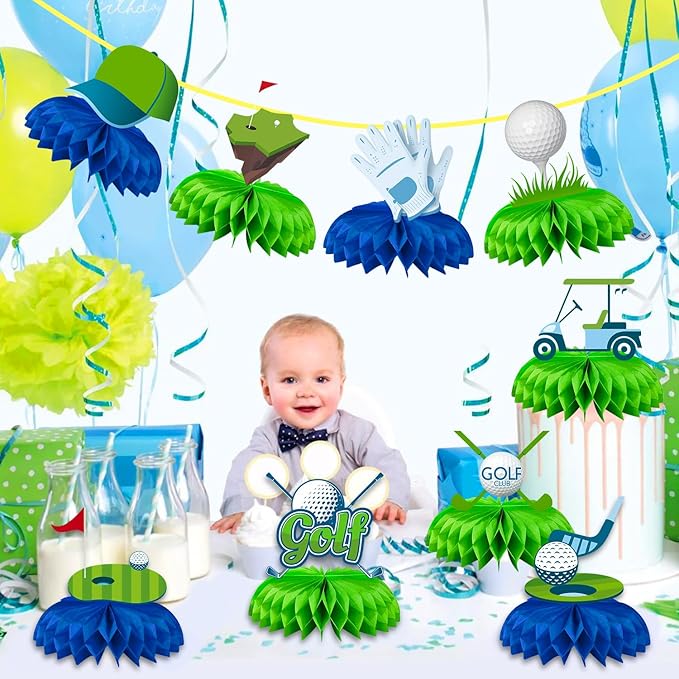9 Pcs Golf Centerpieces Golf Party Decorations Golf Table Decorations Golf Birthday Party Decorations Golf Party Supplies