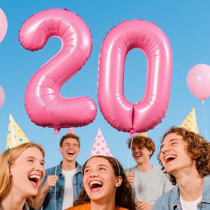 Pink Number 0 Balloon 40 Inch,Jumbo Giant Mylar Pink Number 0,Big Large Foil Helium Number Balloons, Balloons for 10 20 30 100 Birthday Party Decorations Supplies Anniversary Celebration