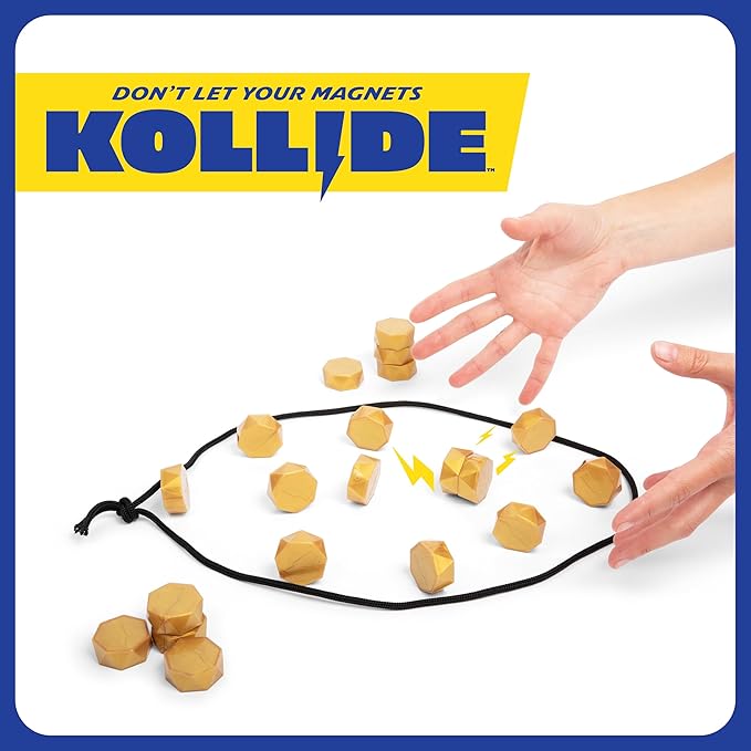 Kollide by Relatable, Exciting Magnetic Game for Easter Family Game Night, Great Fun Games for Kids and Easter Basket Gifts, Includes 1 Rope, 20 Magnets, and Instructions