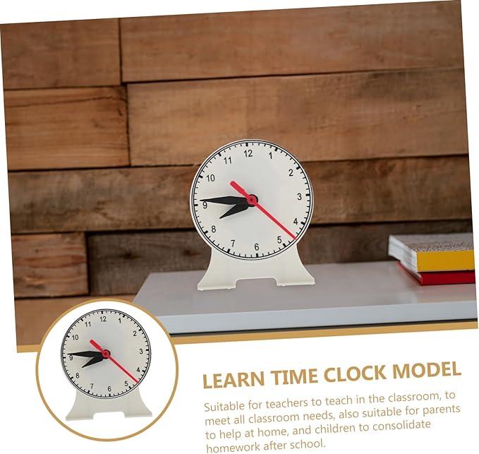 IMIKEYA Clock Learning Model Interactive Teaching Clock for Early Education Engaging Classroom Display Design for Telling Practice for Students and Homeschooling Activities