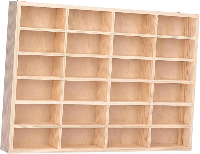 1/64 Scale Toy Car Display Case 24 Space Storage Organizer Wall Mount for Collectibles