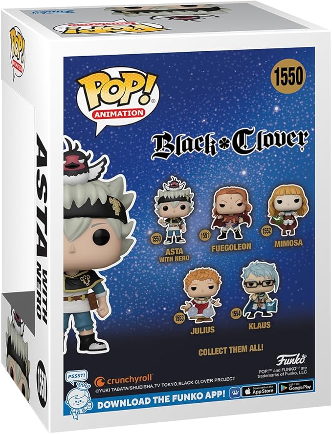 Funko POP! Animation: Black Clover - Asta with Nero - Collectable Vinyl Figure - Gift Idea - Official Merchandise - for Kids & Adults - Anime Fans - Model Figure for Collectors and Display