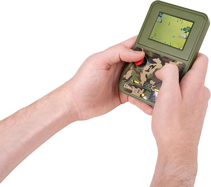 Commando Handheld Retro Game. Full Color 2.5" Screen. Original Gameplay & Sounds.