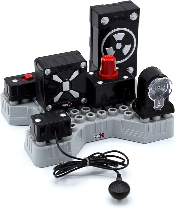 SpyX DIY Listener - Listen in On Secret Conversations! STEM Educational Science Kit to Make Your Own Real-Working Spy Listening Device. Do It Yourself Electronic Spy Toy Gadget