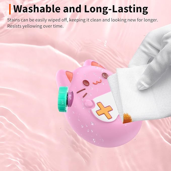 Case for Tamagotchi Paradise with Lanyard & 2 Screen Protectors – Cute Silicone Cover for Kids, Shockproof Shell for Tamagotchi Keychain, Anti-Drop Holder (Pink)