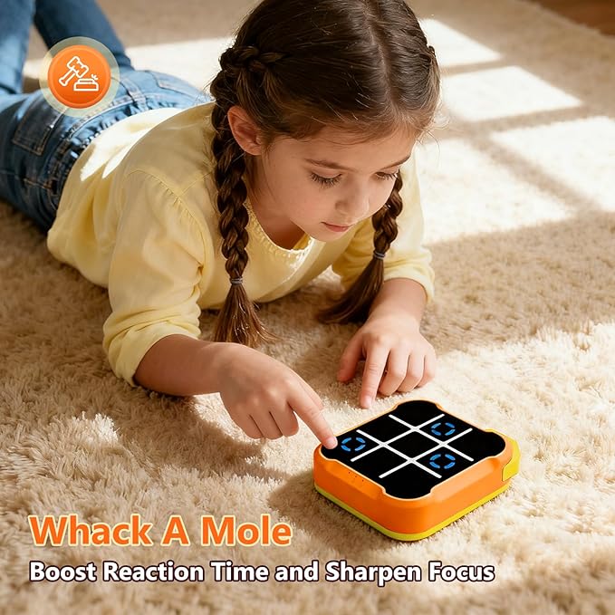 AI Smart Tic Tac Toe Game Electronic Tic Tac Toe Game 3-in-1 Memory & Brain Games | Birthday Gift for Kids and Adults Portable Learing Toy Gift