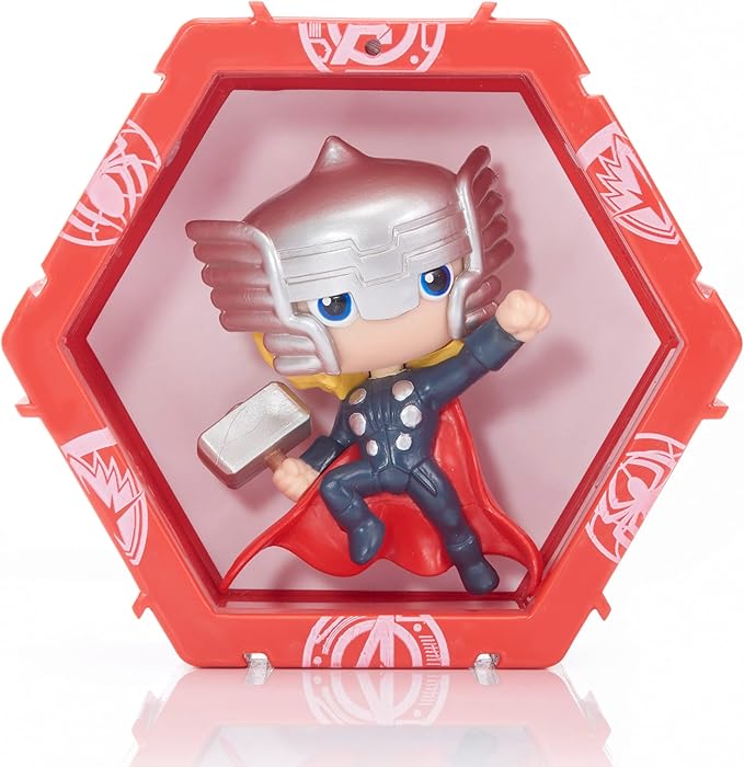 Wow! PODS Avengers Collection - Thor | Superhero Light-Up Bobble-Head Figure | Official Marvel Collectable Toys & Gifts,4 inches
