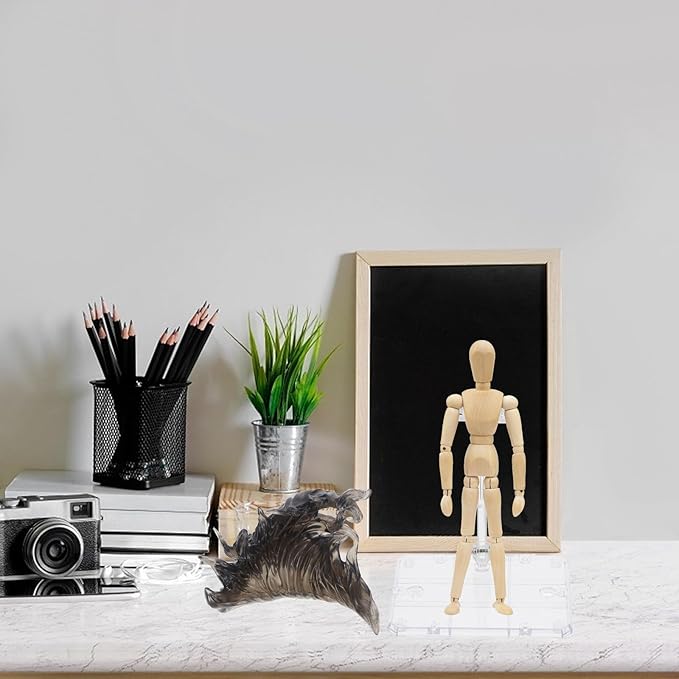 iplusmile Flame Effect Bracket Action Figure Stand with Fire Effect Accessories for Doll Display Toy Model Holder 3.94 X 3.74 X 2.95 Inches