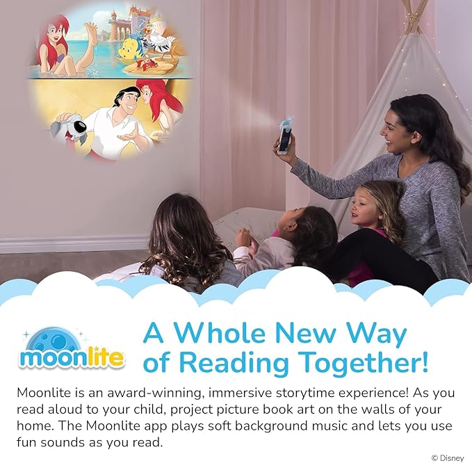 Moonlite Storytime -A Magical Read Together - Projector Not Included - Single Disc for Kids & Toddlers - Digital Story Magic - Learning Gifts for Kids Ages 1 Year and Up (Dream Come True)
