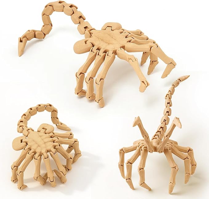 1/4 Scale Poseable Facehugger Model, 12-Inch 3D Printed Action Figure Accessory for Alien Collectibles, Diorama, Display, and Horror Scene Decoration
