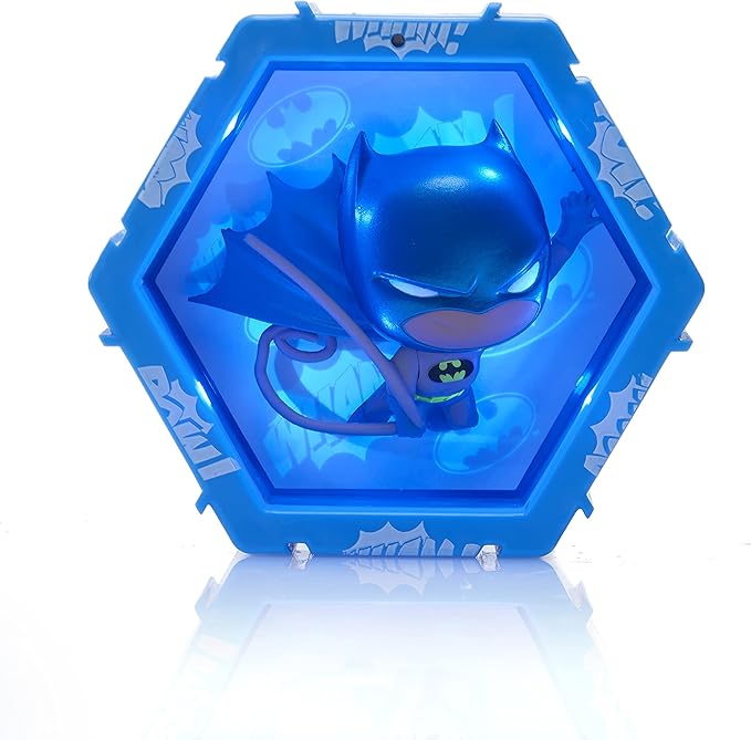 Wow! PODS DC Comics Light-Up Bobbling-Head Superhero Figure Collectible Toy (Metallic Batman), Multi-Color