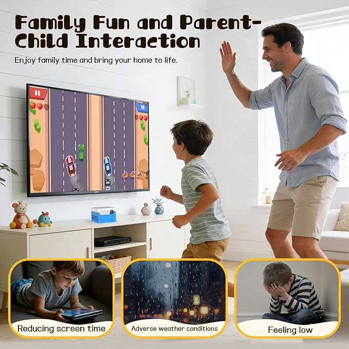 Motion TV Game Console, No Subscription The Active Play System for Kids & Families, 39 Plug & Play Video Games for Indoor Physical Play Interactive Family Fun, Gaming Nights, Parties and Playdates