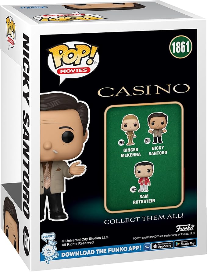 Funko POP Movies: Casino – Nicky Santoro - Collectable Vinyl Figure - Gift Idea - Official Merchandise - for Kids & Adults - Movies Fans - Model Figure for Collectors and Display