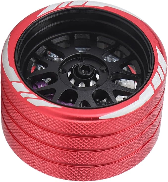 Acouto Lightweight Aluminum Alloy Remote Control Handwheel with Simulation Disc for NB4 RC Car - Enhance Performance & (B Type)