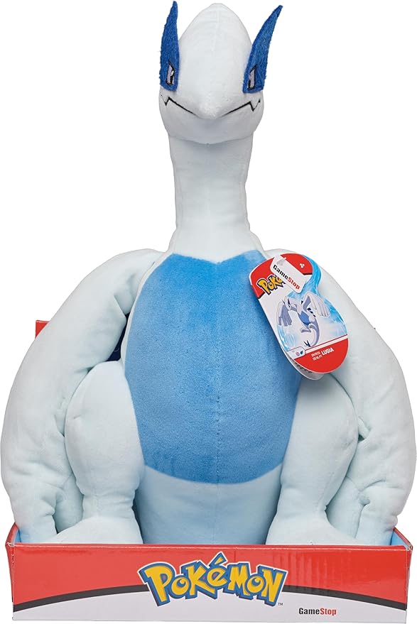 Pokemon 12" Large Lugia Plush - Officially Licensed - Diamond & Pearl Legendary Figure - Authentic Soft Stuffed Animal Toy - Holiday Christmas Stocking Stuffer Gift for Kids, Boys, Girls - 2+