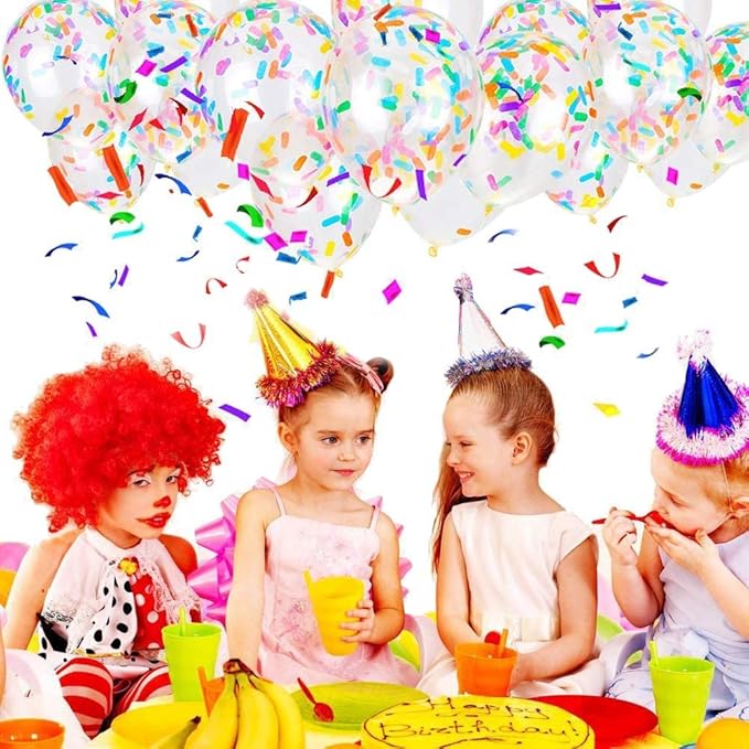 Party Balloon Birthday Balloons Sprinkles Confetti Balloon Pack - Ice Cream Sprinkle Balloons.(24PCS)
