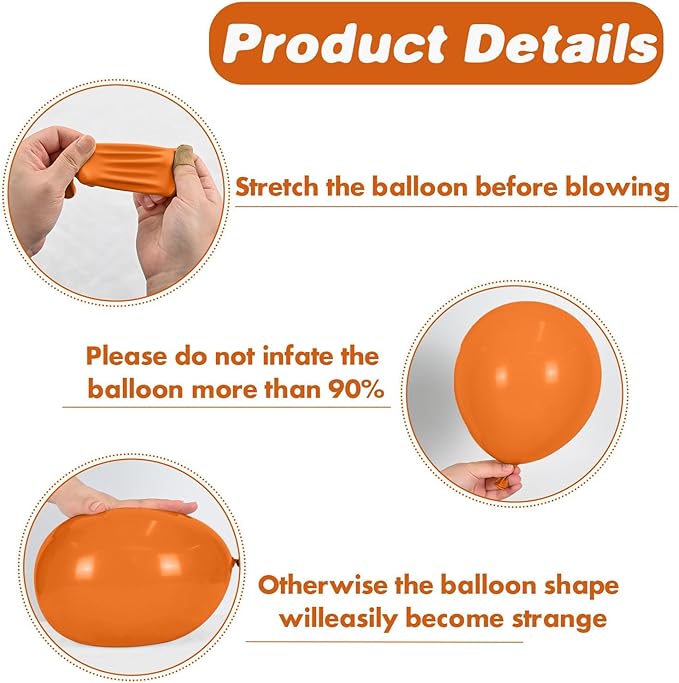 Football Balloons, Soccer Balloons with Orange Brown Green White Latex Balloons Football Prints Balloons, Sports Theme Birthday Decorations Game Day Party Supplies for Sports Theme Party
