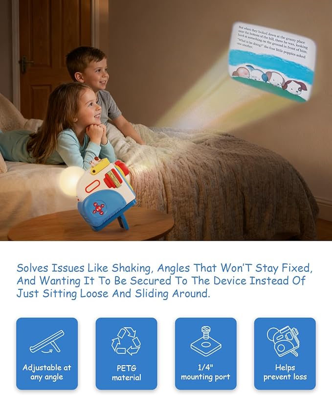 Adjustable Projector Stand for Little Tikes Story Dream with 1/4"-20 Tripod Thread & Anti-Slip Pads, Secure Fit for Story Dream Books, Designed for Little Tikes Story Dream Machine
