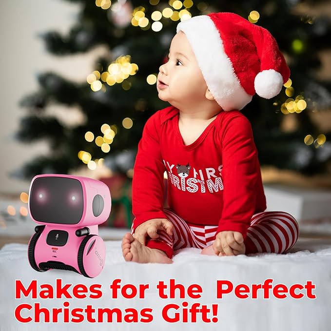 Contixo R1 Robot Toys for Kids 2 Pack Bundle - Smart Robot for Kids Voice Control Talking Dancing Learning Educational Toy for Boys Girls Toddlers Age 3-12 Years Old Birthday Gifts - Blue, Pink