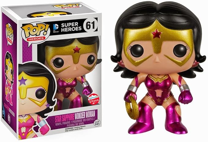 Funko - Figurine Dc Comics - Star Sapphire Wonder Woman Metalic Pop 10cm - 0849803047405
