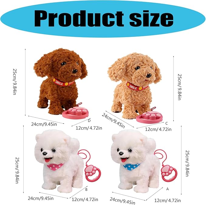 AI Puppy Robotic Dog for Kids, Interactive Robotic Puppy That Walks, Barks & Licks - Smart Companion Toy, Lifelike Pet with Voice Learning