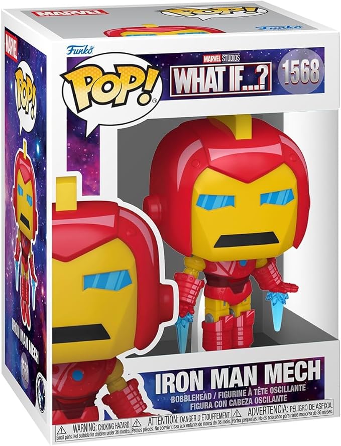 Funko Pop! Marvel: What If - Iron Man Mech - Collectable Vinyl Figure - Gift Idea - Official Merchandise - Toys for Kids & Adults - Marvel Fans - Model Figure for Collectors and Display