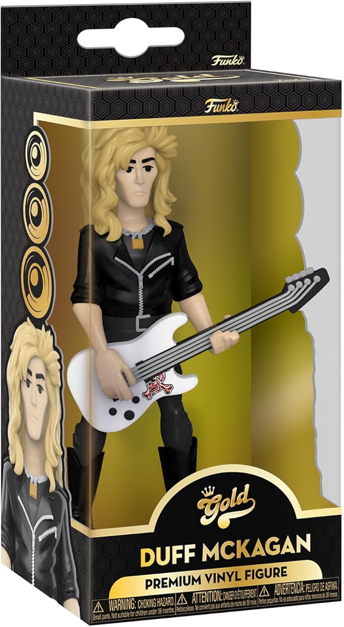Funko Vinyl Gold 5": Guns N Roses-Duff McKagan - 1/6 Odds for Rare Chase Variant - Collectable Vinyl Action Figure - Birthday Gift Idea - Official Merchandise - Ideal for Music Fans and Display