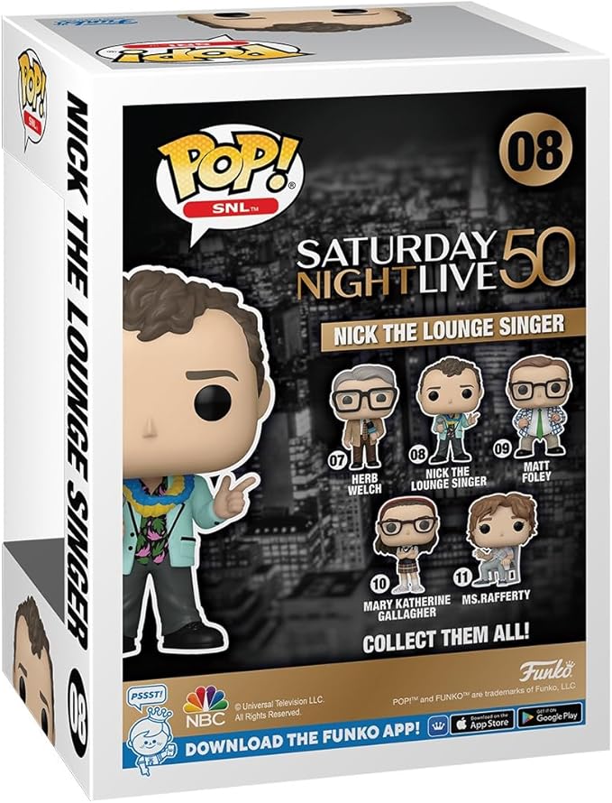 Funko Pop SNL: Saturday Night Live 50th Anniversary - Nick The Lounge Singer The Lounge Singer - Collectable Vinyl Figure - Gift Idea - Official Merchandise - Toys for Kids & Adults - Comedy Fans