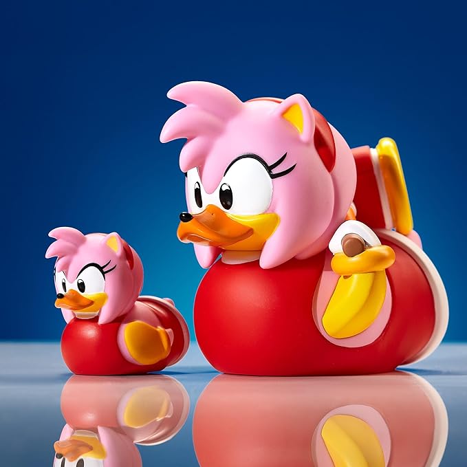 TUBBZ Mini Amy Rose Collectible Vinyl Rubber Duck Figure - Official Sonic The Hedgehog Merchandise - Kids TV, Movies & Video Games