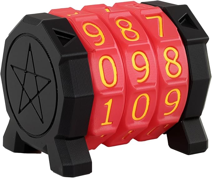 MTG Life Counter Wheel Health Tracker Gradient Game Counter for Board Game Compatible Table top Games with Magic Card Game Accessories CCG Creature Stats (Red)
