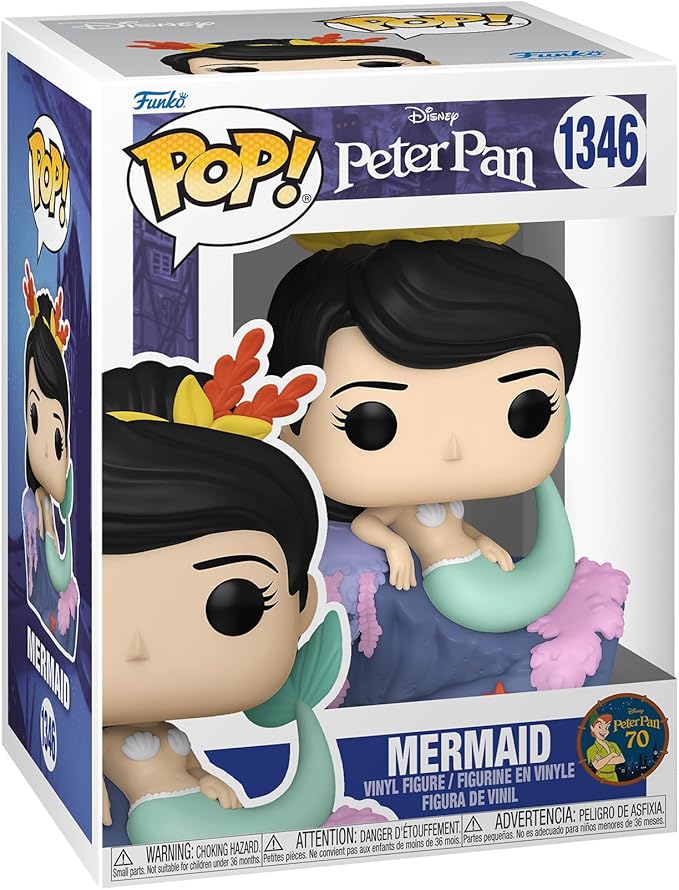 Funko POP! Disney: Peter Pan 70th - Mermaid - Collectable Vinyl Figure - Gift Idea - Official Merchandise - for Kids & Adults - Movies Fans - Model Figure for Collectors and Display
