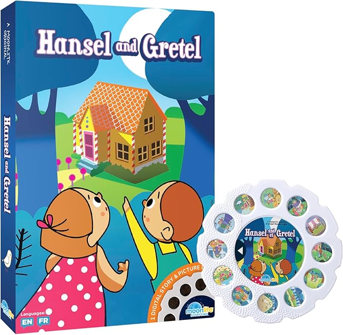 Moonlite Storytime - Hansel & Gretel - A Magical Way to Read Together - Projector Sold Separately - Single Disc Pack for Kids & Toddlers - Learning Gifts for Kids Ages 12 Months & Up