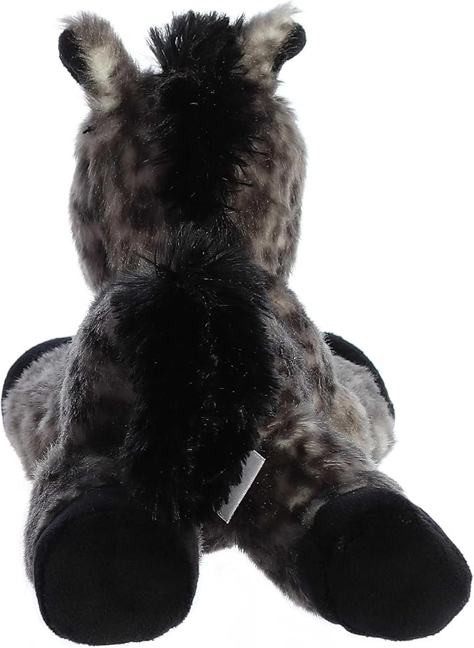 Aurora® Adorable Mini Flopsie™ Storm™ Stuffed Animal - Mini Companions Ready for Playful Adventures - for Kids All Ages, Toddlers, Adults, and Families - Gray 8 Inches