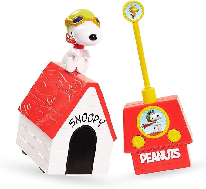 Peanuts Flying Ace Remote Control Toy – Snoopy Doghouse RC Vehicle, Interactive Spins & Drives, for Kids, Boys & Girls Ages 3 and Up, Kids Toys for Ages 3 Up by Just Play