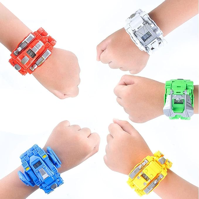 Transformer Dinosaur Watch Robot Toys,Deformation Electronic Watch Dinosaur Animal Robot Action Figure Toys for Adult Kids Boys Girls (Green)